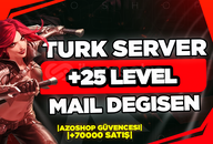 ✨TURK SV HANDMADE +25 LVL UNRANKED FULL ERISIM✨