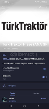 Türk Traktör hisse Sohbet grubu Satılık