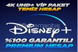 TÜRKİYE FATURALI 4K Disney Plus + Garanti