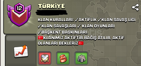 (TÜRKİYE) isimli klanlarınızı iletin alırım (TÜRKİYE) isimli klanlarınızı iletin alırım