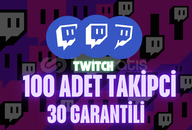 TWİCH GARANTİLİ 100 TAKİPCİ