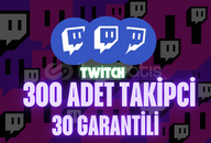TWİCH GARANTİLİ 300 TAKİPCİ