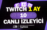 Twitch 1 Ay Oto 10 Canlı İzleyici - GELİŞİM