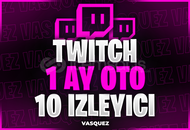 ⭐TWİTCH 1 AY OTO 10 İZLEYİCİ⭐