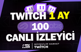 Twitch 1 Ay Oto 100 Canlı İzleyici - GELİŞİM