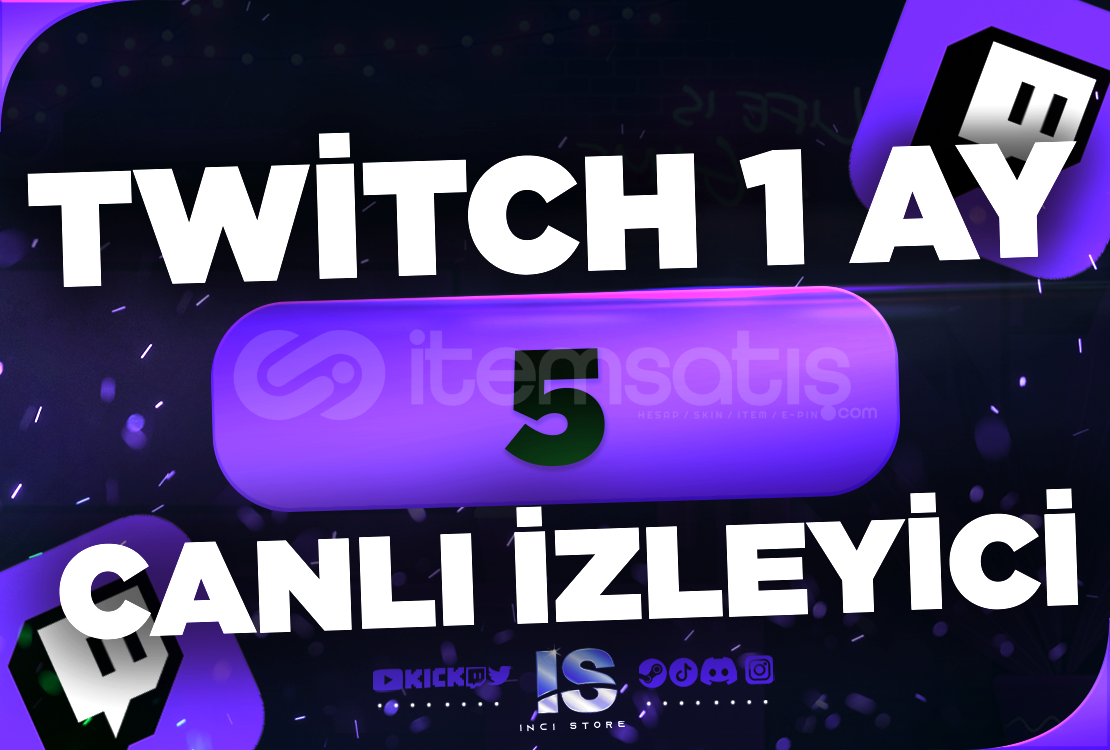 ⭐Twitch 1 Ay Oto 5 Canlı İzleyici⭐ ⭐Twitch 1 Ay Oto 5 Canlı İzleyici⭐