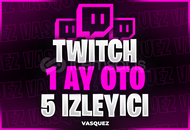 ⭐TWİTCH 1 AY OTO 5 İZLEYİCİ⭐