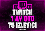 ⭐TWİTCH 1 AY OTO 75 İZLEYİCİ⭐