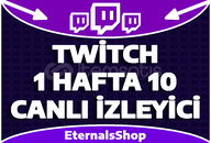 Twitch 1 Hafta Oto 10 Canlı İzleyici - GELİŞİM
