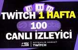 Twitch 1 Hafta Oto 100 Canlı İzleyici - GELİŞİM