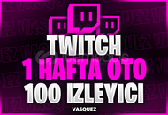 ⭐TWİTCH 1 HAFTA OTO 100 İZLEYİCİ⭐