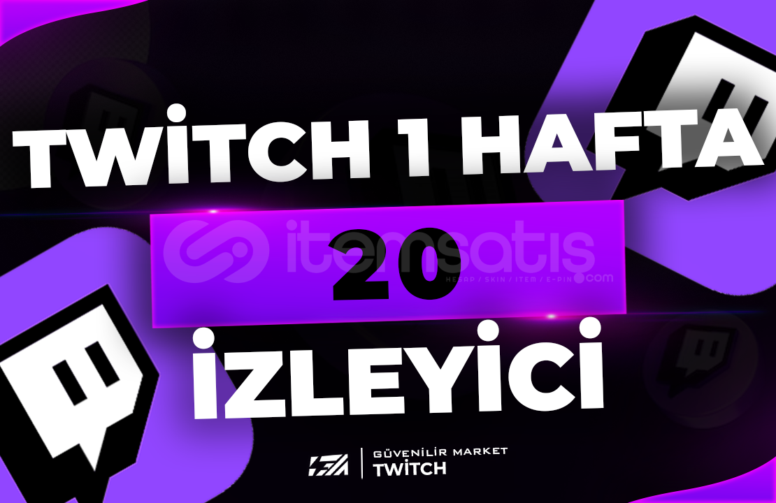 ⭐Twitch 1 Hafta Oto 20 Canlı İzleyici⭐ ⭐Twitch 1 Hafta Oto 20 Canlı İzleyici⭐