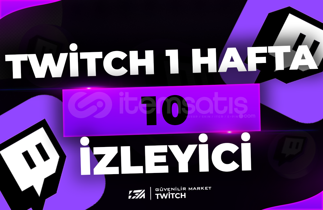 ⭐Twitch 1 Hafta Oto 10 Canlı İzleyici⭐ ⭐Twitch 1 Hafta Oto 10 Canlı İzleyici⭐