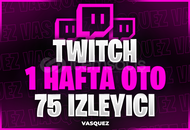 ⭐TWİTCH 1 HAFTA OTO 75 İZLEYİCİ⭐