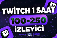 ⭐Twitch 1 Saat 100-250 Canlı İzleyici⭐