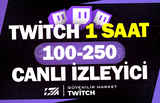 Twitch 1 Saat 100-250 Canlı İzleyici - GELİŞİM 