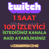 Twitch 1 Saat 100 İzleyici RAİD ATABİLİRSİNİZ