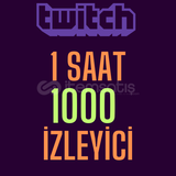 Twitch 1 Saatlik 1000 İzleyici