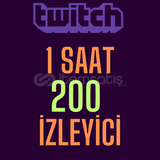 Twitch 1 Saatlik 200 İzleyici