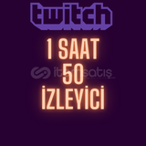 Twitch 1 Saatlik 50 İzleyici