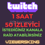 Twitch 1 Saat 50 İzleyici RAİD ATABİLİRSİNİZ