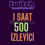 Twitch 1 Saatlik 500 İzleyici