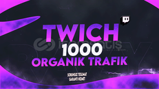 Twitch 1000 ADET %100 Organik Gerçek Trafik