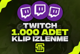 ✨Twitch 1.000 Adet Klip İzlenme!