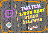 Twitch - 1.000 Adet Video İzlenme ⭐