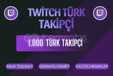 ???? Twitch 1.000 Gerçek Türk Takipçi