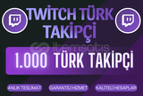Twitch 1.000 Gerçek Türk Takipçi
