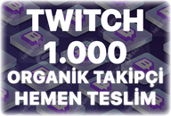 Twitch 1.000 Organik Takipçi