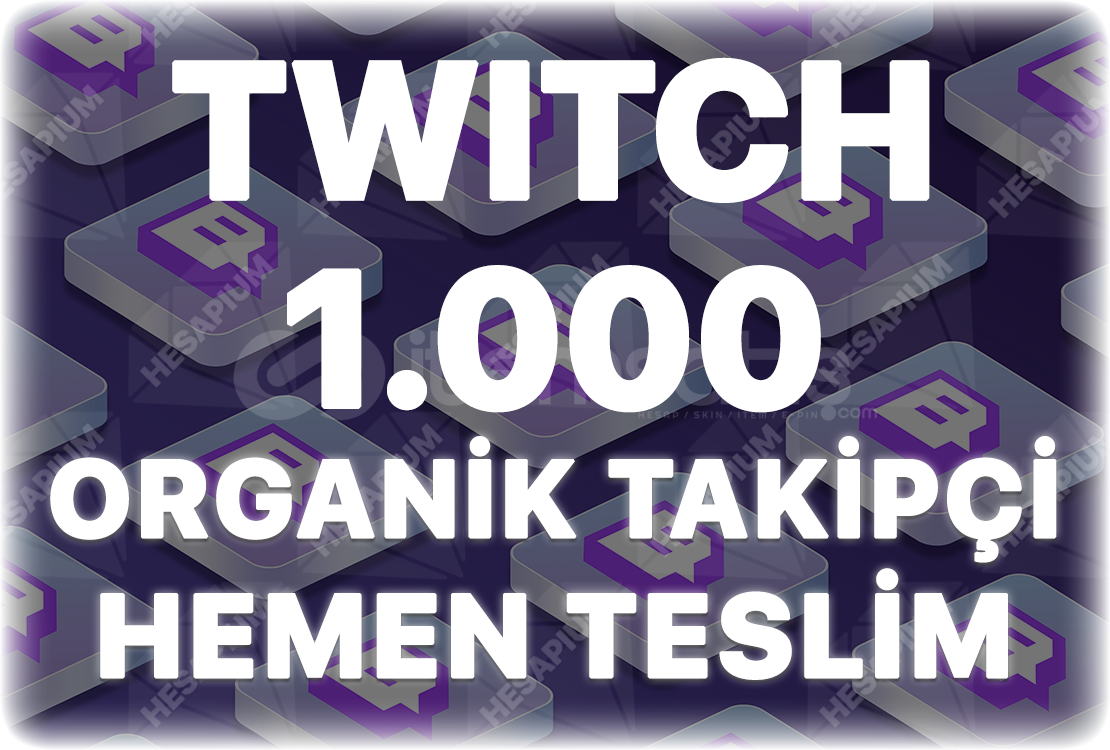 Twitch 1.000 Organik Takipçi Twitch 1.000 Organik Takipçi