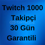 Twitch 1000 Takipçi 30 Gün Garantili ⭐