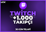 ⭐ Twitch 1000 Gerçek Takipçi