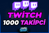 ⭐Twitch 1000 Takipci + Garanti⭐