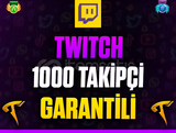 ⭐️☘️Twitch 1000 Takipçi❤️Garanti & Sorunsuz❤️