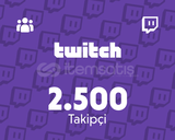 ⭐️☘️Twitch 2500 Takipçi❤️Garanti & Sorunsuz❤️