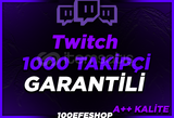 Twitch 1000 Takipçi | Garantili