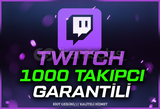 ⭐Twitch 1000 Takipçi [Garantili]⭐ 