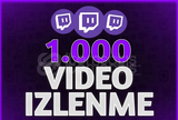 Twitch 1.000 Video İzlenme - Kaliteli