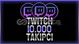 Twitch 10.000 Takipçi 30 Gün Garantili ⭐