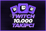 Twitch 10000 Takipçi