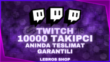 ⭐Twitch 10000 Takipçi [Anında, Garantili] 