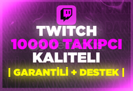 ⭐Twitch 10000 Takipçi❤️Garanti