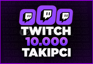 ⭐Twitch 10000 Takipçi (GARANTİ )⭐