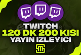 ✨ Twitch 120 Dk 200 Kisi Yayın İzleyici!