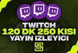 ✨ Twitch 120 Dk 250 Kisi Yayın İzleyici!