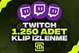 ✨Twitch 1.250 Adet Klip İzlenme!