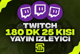✨ Twitch 180 Dk 25 Kisi Yayın İzleyici!